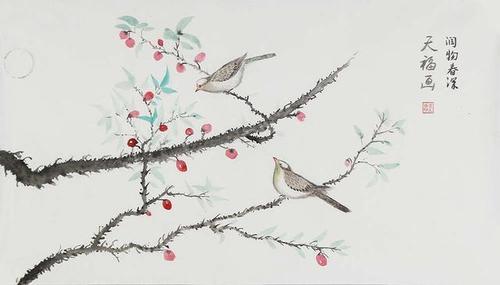 黄天福笔下的花鸟画构图严谨,意境清幽,寓意无穷-搜狐